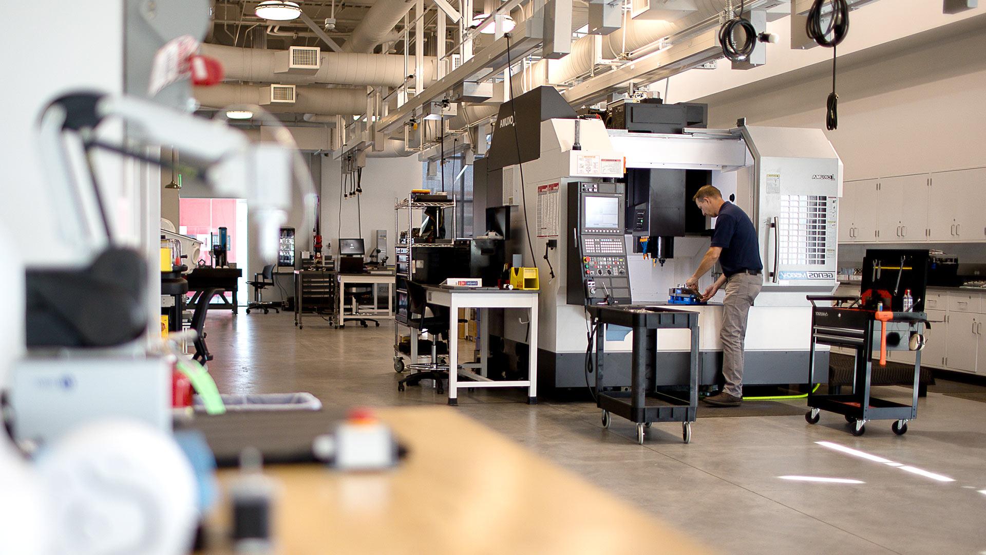 Working in the Machine shop