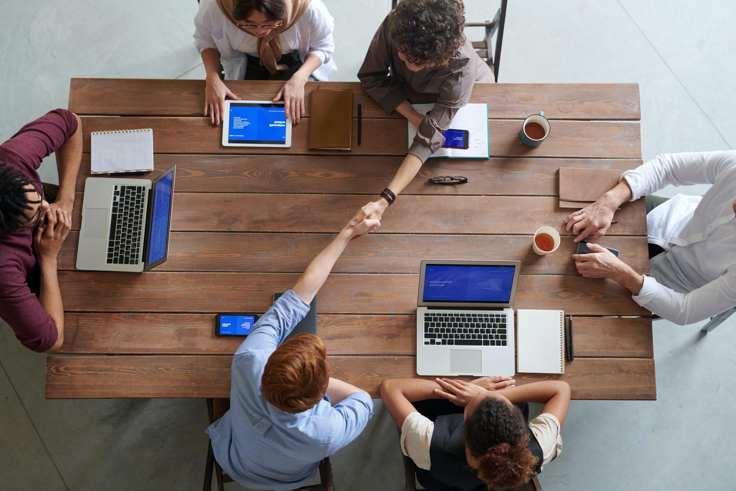 Picture of a group of people in a meeting